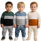 Ensemble Molleton Enfant à Rayures – Unisexe