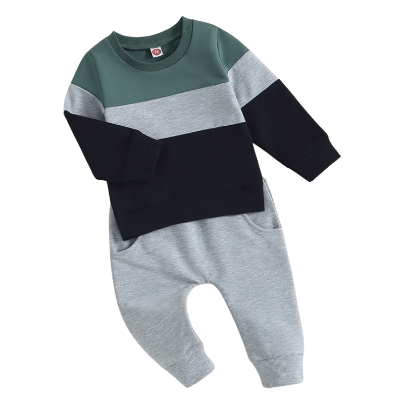 Ensemble Molleton Enfant à Rayures – Unisexe
