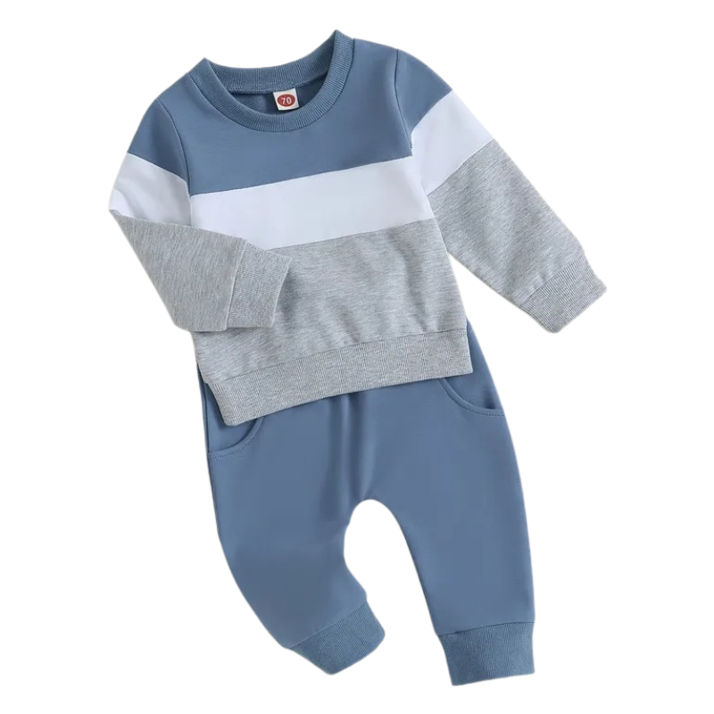Ensemble Molleton Enfant à Rayures – Unisexe