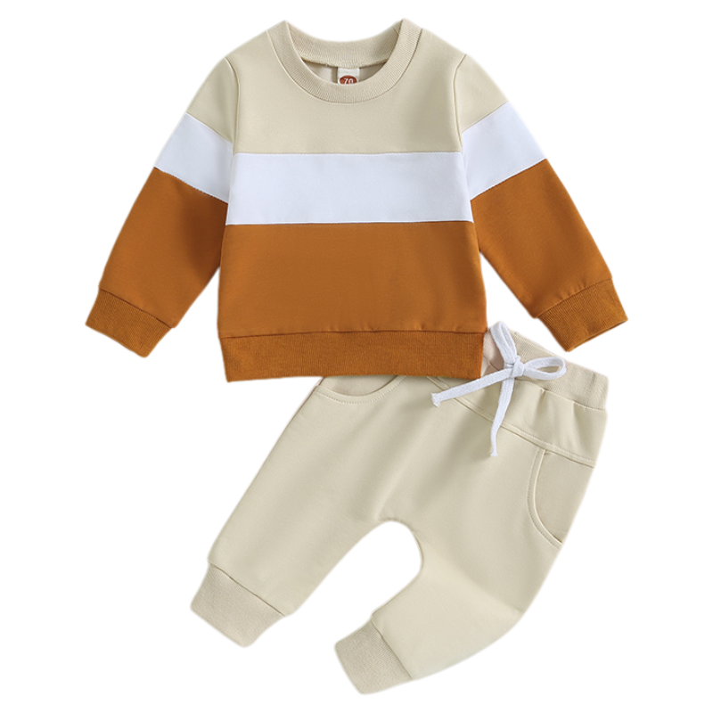 Ensemble Molleton Enfant à Rayures – Unisexe