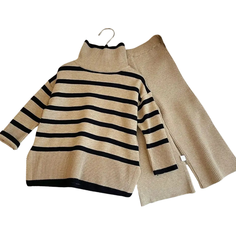 Ensemble Pull Rayé pour Fille