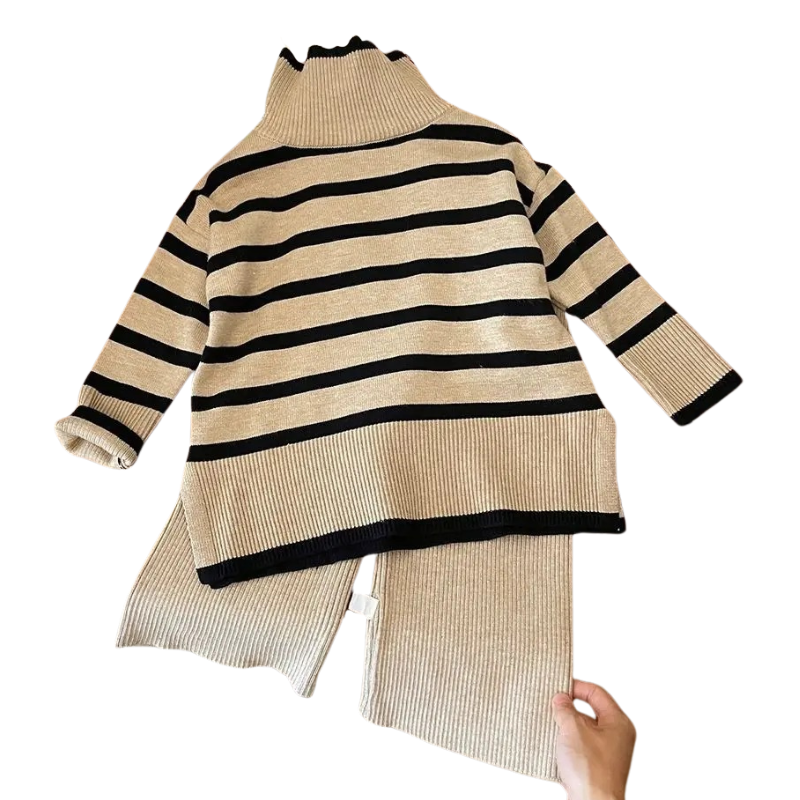 Ensemble Pull Rayé pour Fille