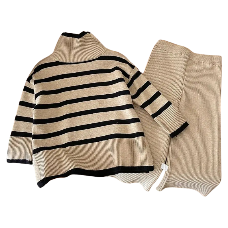 Ensemble Pull Rayé pour Fille