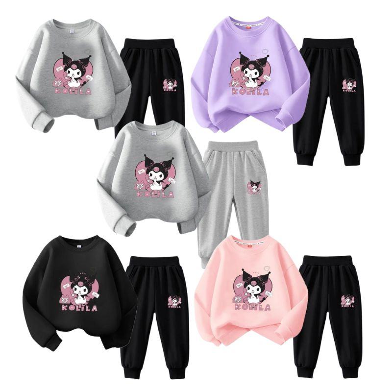 Ensemble Sweat Enfant Motif Fantaisie Gothique