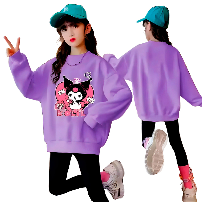 Ensemble Sweat Enfant Motif Fantaisie Gothique