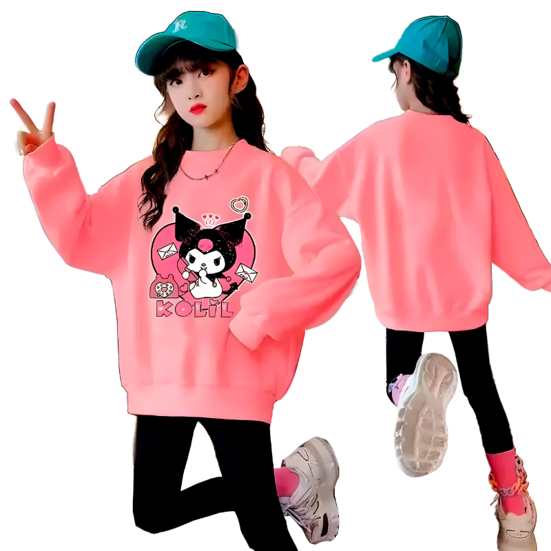 Ensemble Sweat Enfant Motif Fantaisie Gothique