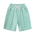Ensemble T-shirt et Short Uni en Coton – Été