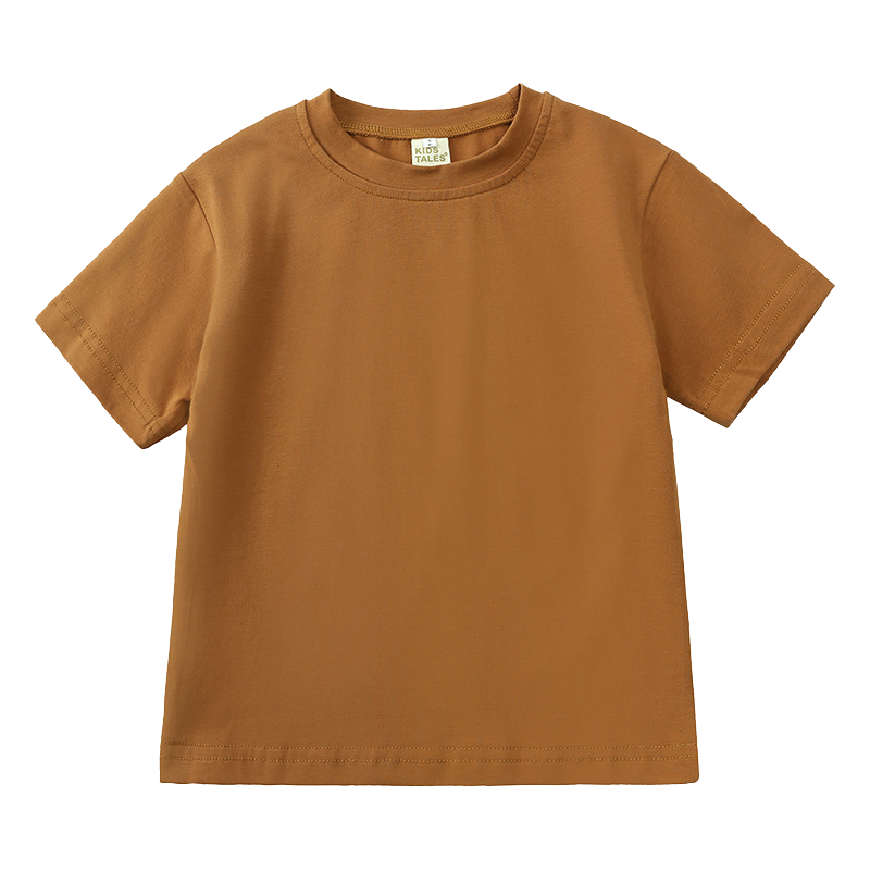 Ensemble T-shirt et Short Uni en Coton – Été