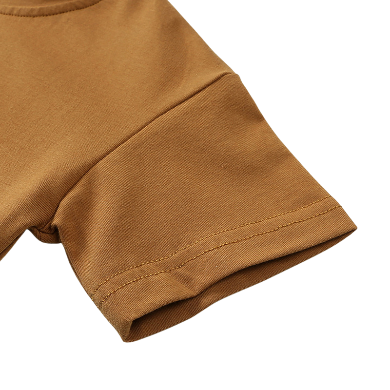 Ensemble T-shirt et Short Uni en Coton – Été