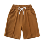 Ensemble T-shirt et Short Uni en Coton – Été