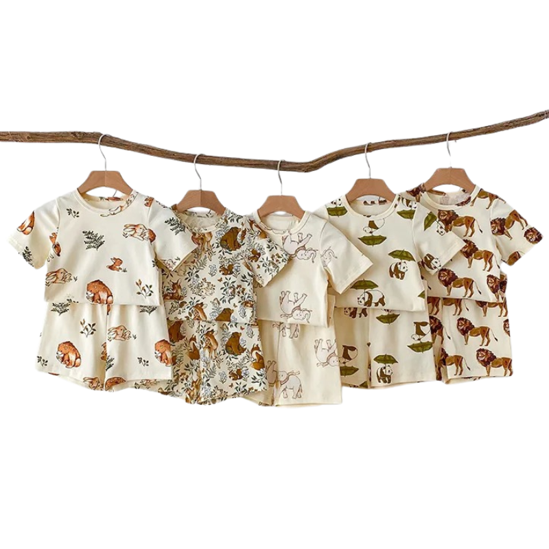 Ensemble Unisexe pour Enfants avec Motifs d'Animaux