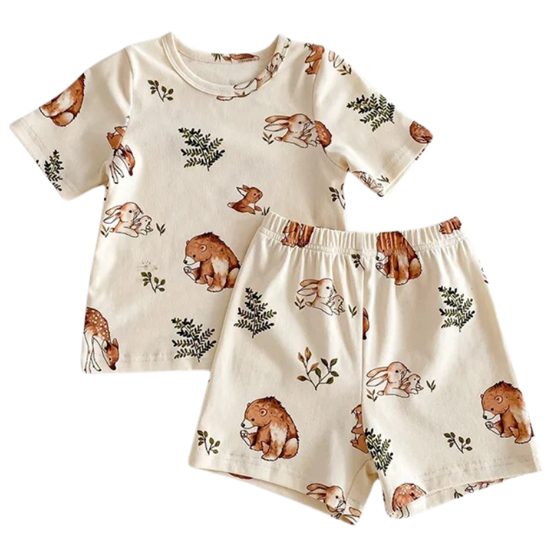 Ensemble Unisexe pour Enfants avec Motifs d'Animaux