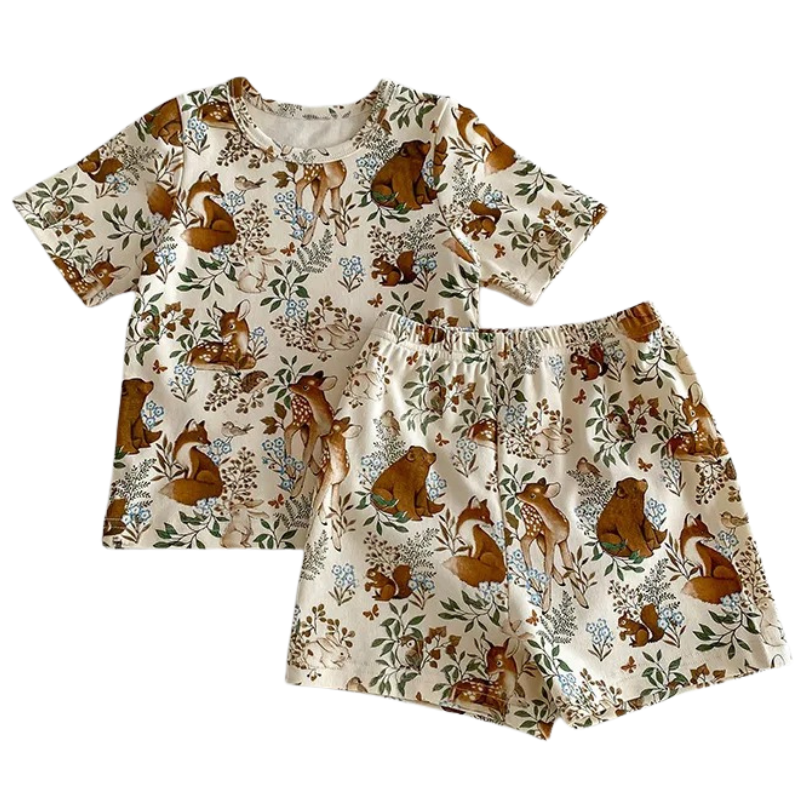 Ensemble Unisexe pour Enfants avec Motifs d'Animaux