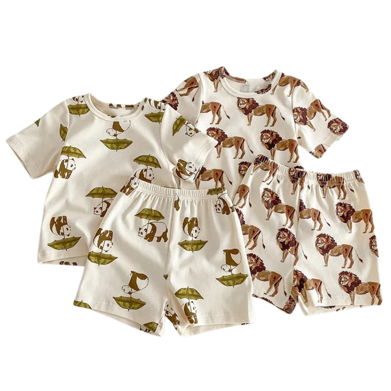 Ensemble Unisexe pour Enfants avec Motifs d'Animaux