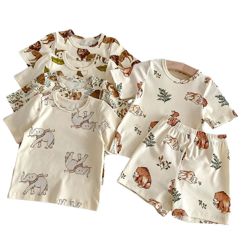 Ensemble Unisexe pour Enfants avec Motifs d'Animaux