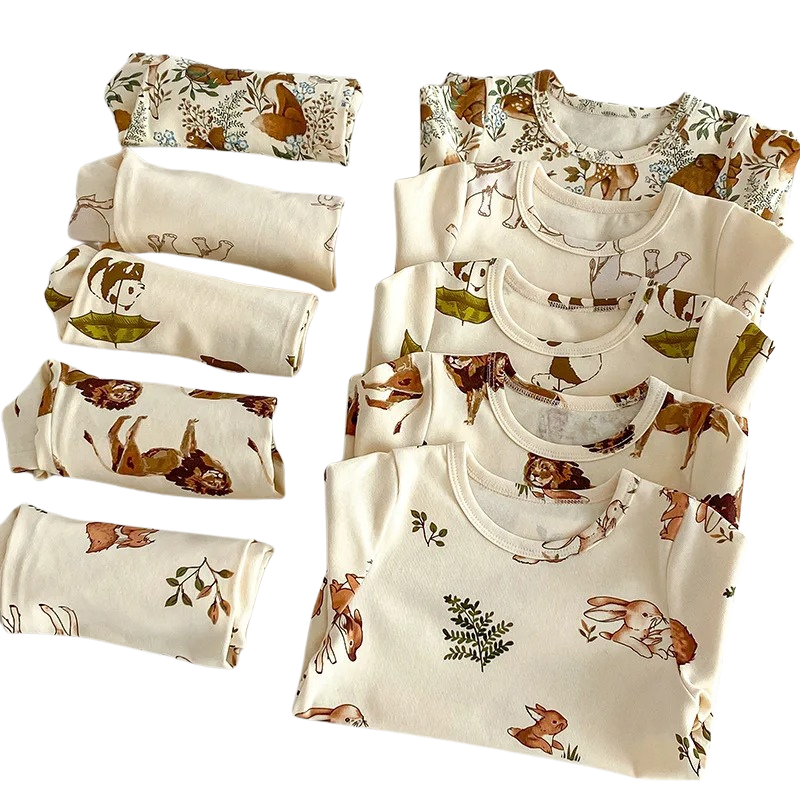 Ensemble Unisexe pour Enfants avec Motifs d'Animaux