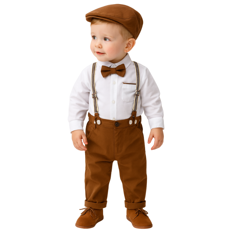 Ensemble Costume Bébé Gentleman Baby avec Body à Manches Longues