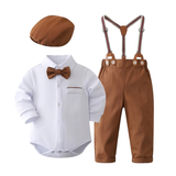 Ensemble Costume Bébé Gentleman avec Body à Manches Longues