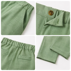 Ensemble Costume Garçon avec Gilet, Pantalon, Chemise et Nœud Papillon – Tenue de Cérémonie