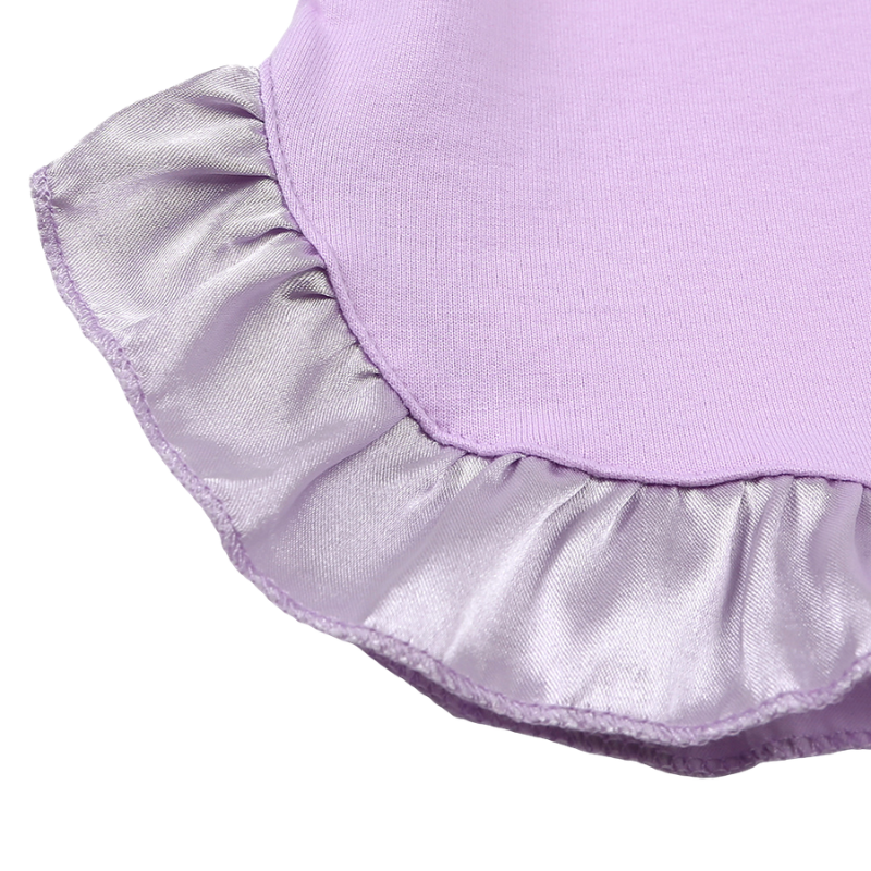 Ensemble Fille T-shirt et Short à Volants – 2 Pièces