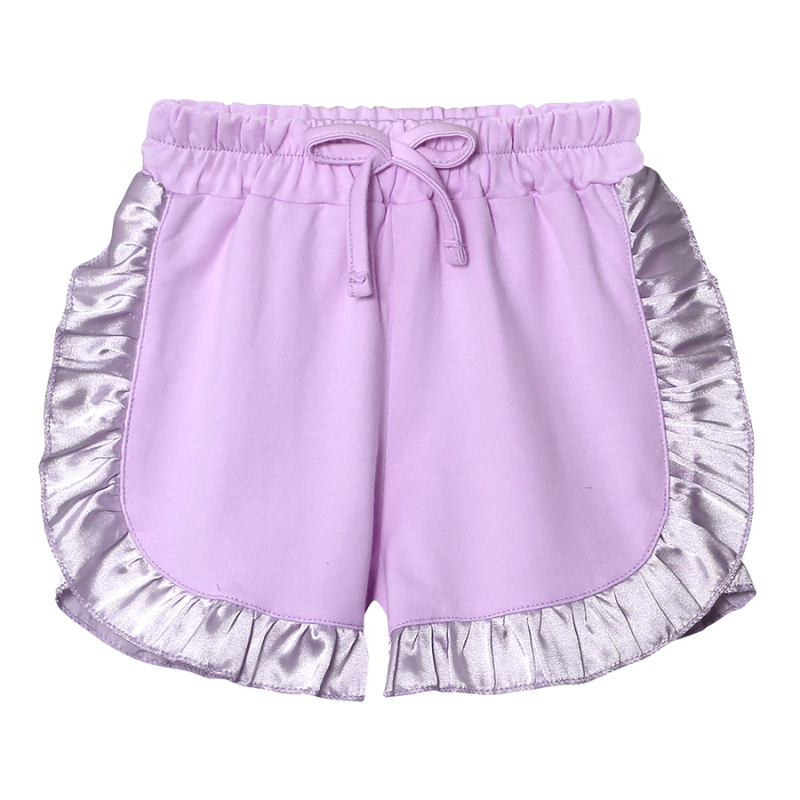 Ensemble Fille T-shirt et Short à Volants – 2 Pièces