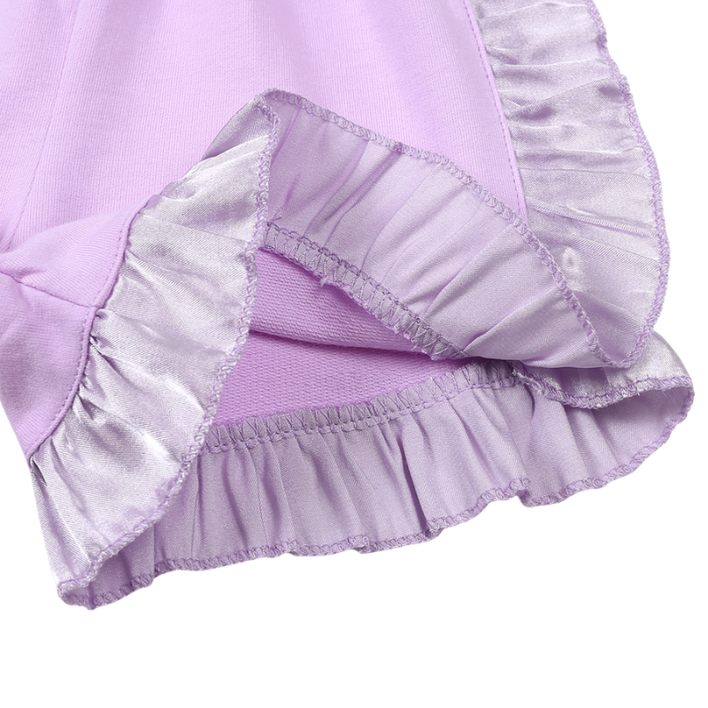 Ensemble Fille T-shirt et Short à Volants – 2 Pièces