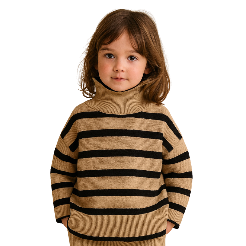 Ensemble Pull Rayé pour Fille