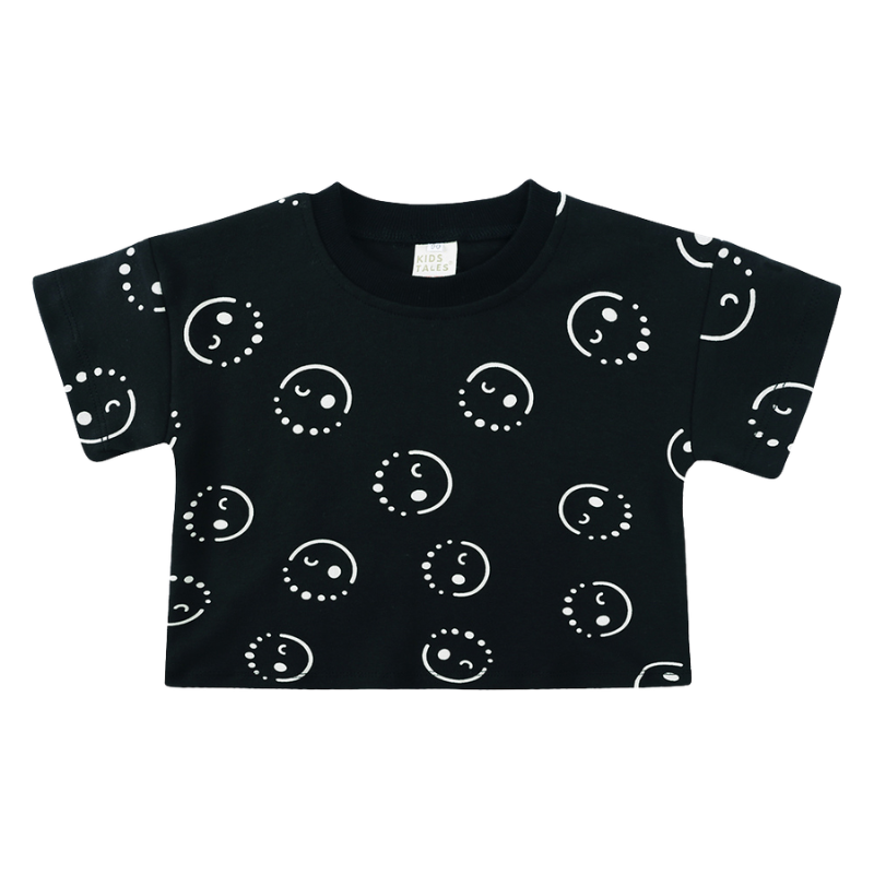Ensemble T-shirt et Short Garçon Imprimé en Coton – Été