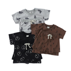 Ensemble T-shirt et Short Garçon Imprimé en Coton – Été