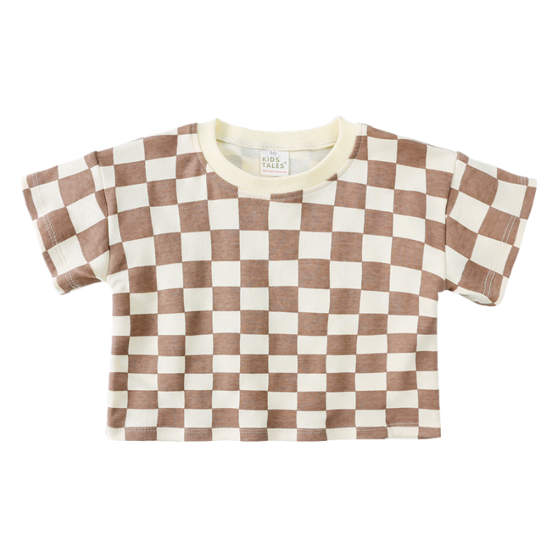 Ensemble T-shirt et Short Garçon Imprimé en Coton – Été