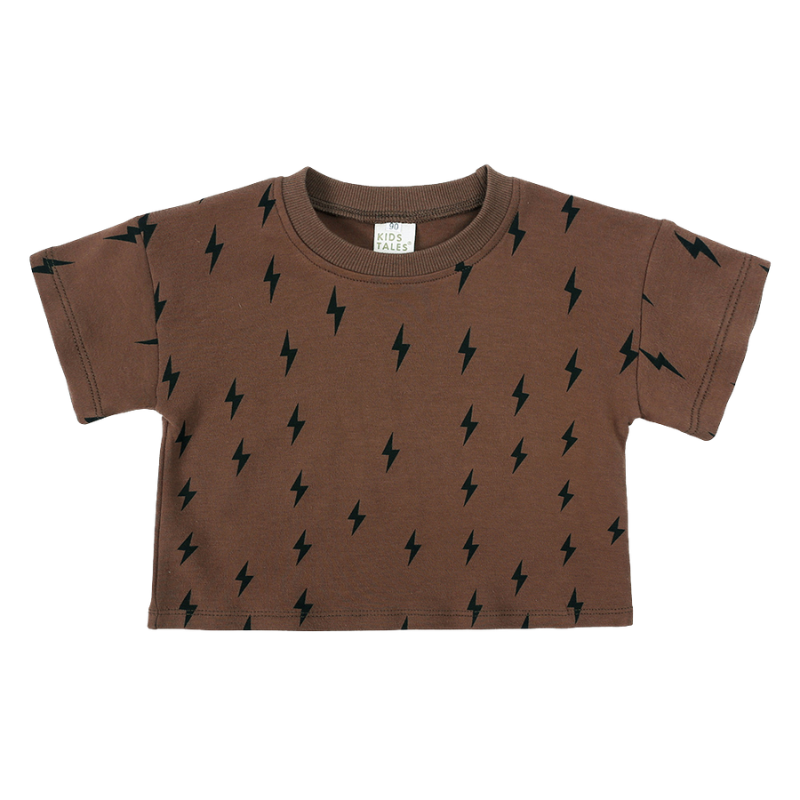 Ensemble T-shirt et Short Garçon Imprimé en Coton – Été