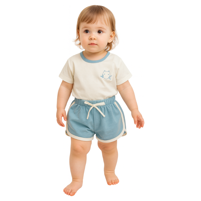 Ensemble d'Été Fille Uni – Léger et Confortable