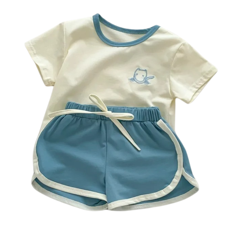 Ensemble d'Été Fille Uni – Léger et Confortable