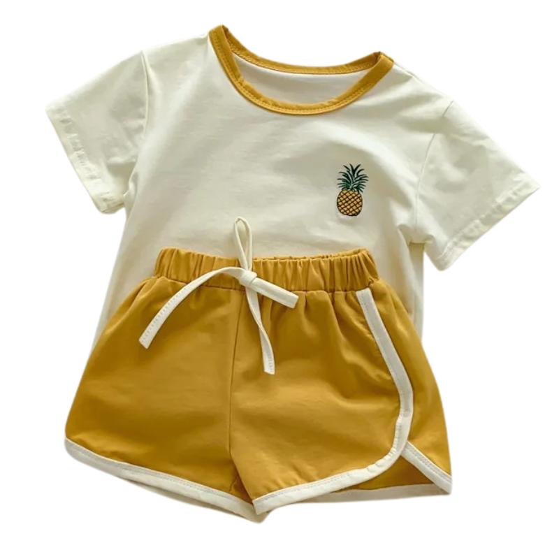 Ensemble d'Été Fille Uni – Léger et Confortable