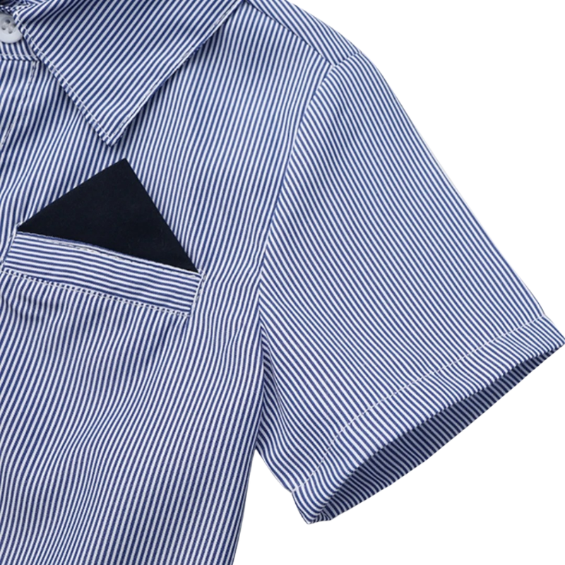 Ensemble de Cérémonie Enfant Rayé Bleu – Garçon & Fille