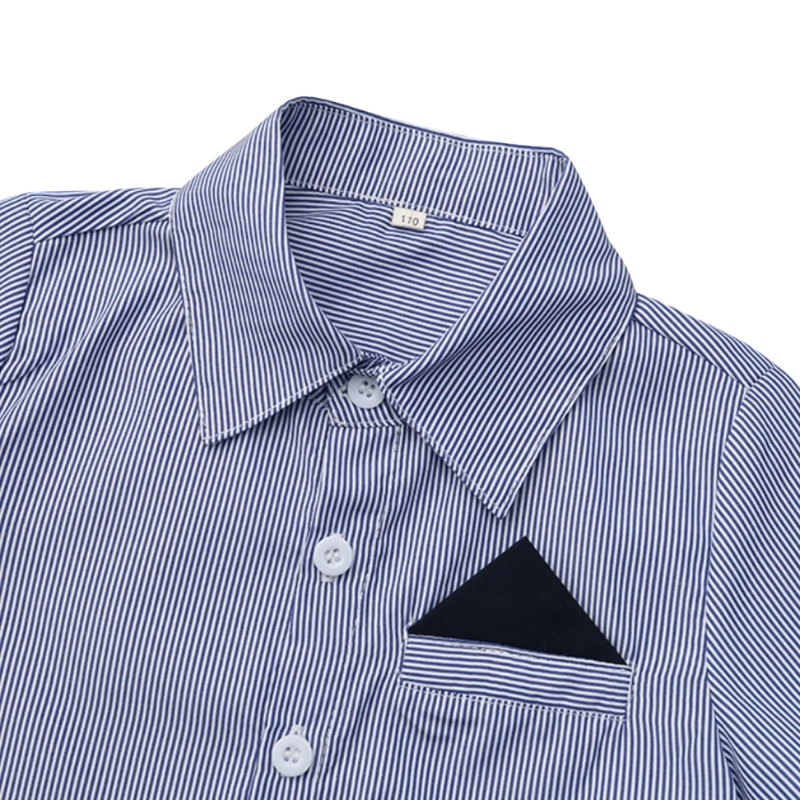Ensemble de Cérémonie Enfant Rayé Bleu – Garçon & Fille