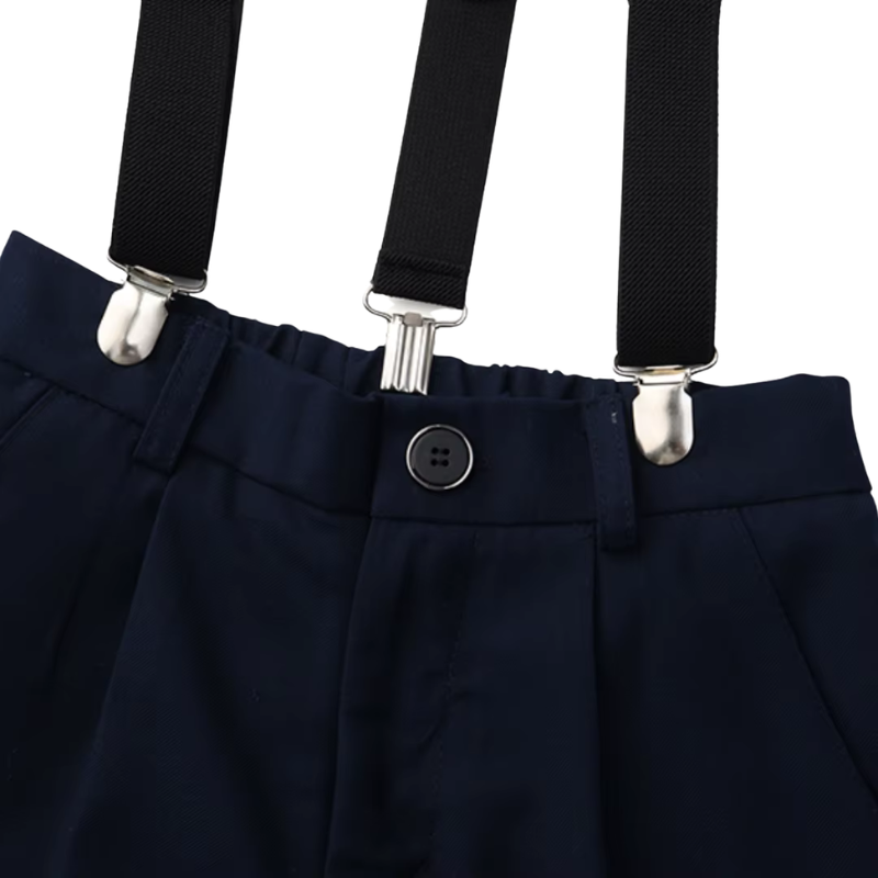 Ensemble de Cérémonie Enfant Rayé Bleu – Garçon & Fille