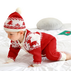 Ensemble de Noël pour Bébé Bambino – Combinaison et Bonnet Inclus