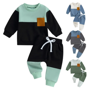 Ensemble de Survêtement Chaud Garçon en Molleton Doublé