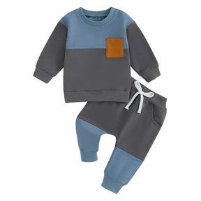 Ensemble de Survêtement Chaud Garçon en Molleton Doublé