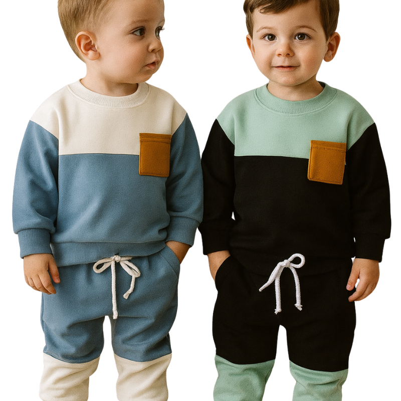 Ensemble de Survêtement Chaud Garçon en Molleton Doublé