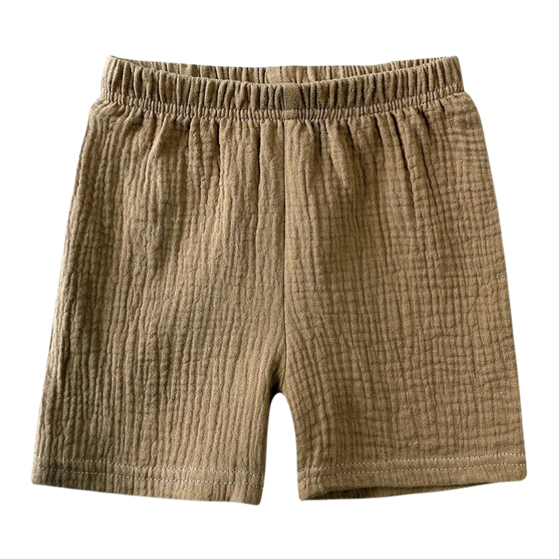 Ensemble en Lin à Manches Courtes Pour Enfants