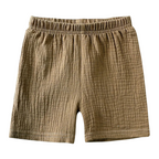 Ensemble en Lin à Manches Courtes Pour Enfants