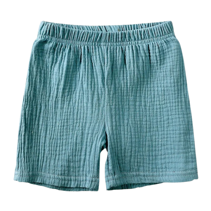 Ensemble en Lin à Manches Courtes Pour Enfants