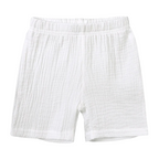 Ensemble en Lin à Manches Courtes Pour Enfants