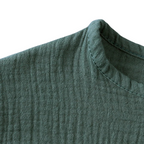 Ensemble en Lin à Manches Courtes Pour Enfants