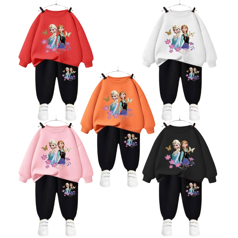 Ensemble en Molleton Enfant Motif Princesses d’Hiver