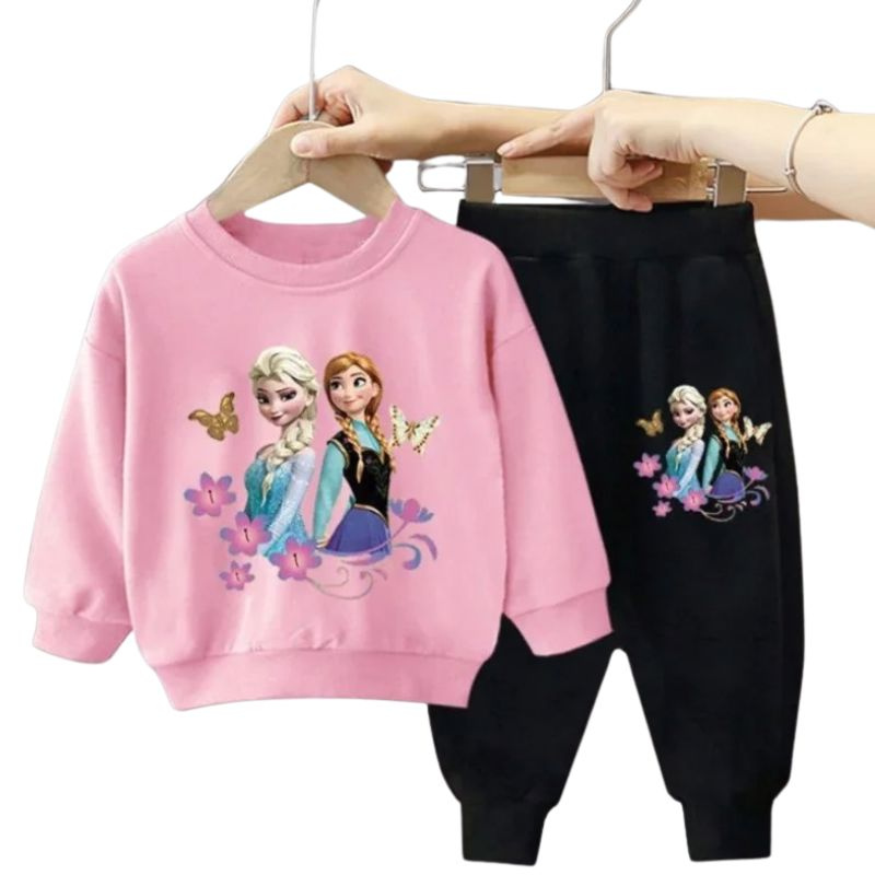 Ensemble en Molleton Enfant Motif Princesses d’Hiver