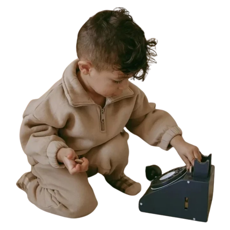 Ensemble en Molleton pour Enfant à Col Montant avec Fermeture Éclair