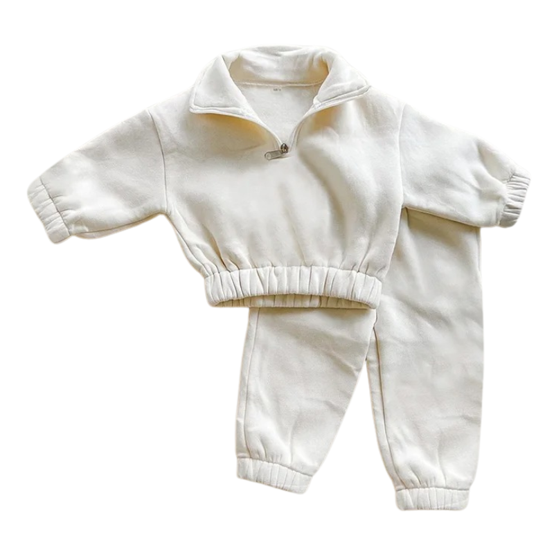 Ensemble en Molleton pour Enfant à Col Montant avec Fermeture Éclair
